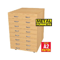A2 Plan Chest Mobile with 8 Drawers