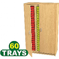Tray Storage Cupboard with 60 Trays
