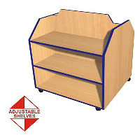 Mobile Double Sided Bookcases - ex stock delivery