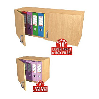 Coloured Wooden File Storage Wall Cupboards