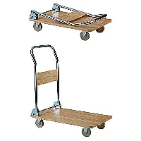 150 kgs Wooden Deck Folding Platform Trolley