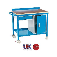 Strong Welded Mobile Workbenches - 300 kg capacity