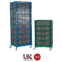 Mobile Container Racks with Containers