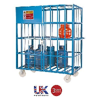 Gas Cylinder Cages with Hinged Lockable Doors