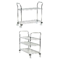 200 kgs Chrome Plated Wire Trolleys