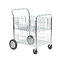 120 kgs Chrome Plated Wire Tray Trolley