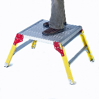 Large Folding Aluminium Platform with Glass Fibre Legs