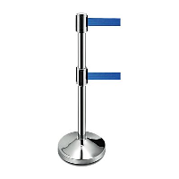 Retractable Belt Barrier with Stainless Steel Posts