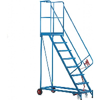 Value Heavy Duty Factory Steps with Lever Lift - Steel Mesh Treads