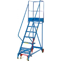Extra Wide Heavy Duty Steps with Lever Lift and Step Guard