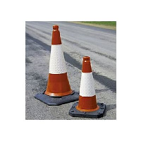 Plastic Round Traffic Cones -  Visible in all Weather and Light Conditions