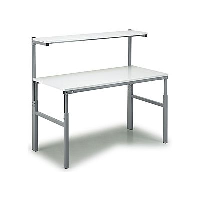 Modular Height Adjustable Workbench with Shelf