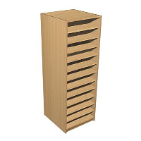 12 Space Slim Pigeonhole Unit