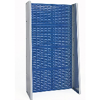 Free-standing Louvre Panel Bin Racks