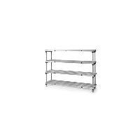 Longspan Aluminium Shelving with 4 Shelves