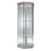 Hexagonal Glass Display Cabinets