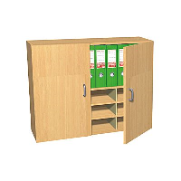 Coloured Wall Mounted Cupboard with Pigeonholes