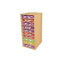 A3 Paper Storage Tower with 10 Spaces