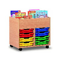 Monarch Book Storage Unit with Kinderboxes &amp; Trays