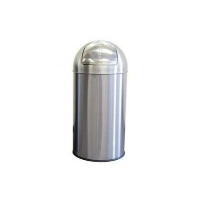 50 Litres Bright Stainless Steel Push Bin