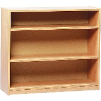 750mm High Open Bookcase with 2 x Adjustable Shelves