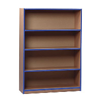 1250mm High Monarch Bookcase with Coloured Edge
