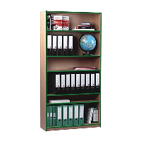 1800mm High Monarch Bookcase with Coloured Edge