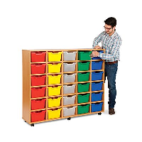 30 Tray Monarch Mobile Cubby Tray Unit