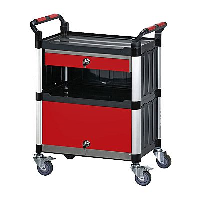 Proplaz Shelf Trolleys with Drawers and Cupboards