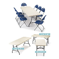 Rectangular Lightweight Folding Table