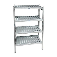 High Density Aluminium Shelving with Plastic Shelves