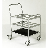 Small Oxygen Cylinder Trolley for 12 x size D or E Oxygen Cylinders