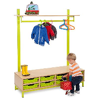 Monarch Bubblegum School Cloakroom Units - OPTION 2