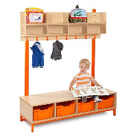 Monarch Bubblegum School Cloakroom Units - OPTION 1