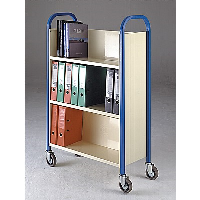 Single Sided Book Trolleys 3 Tier