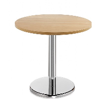 Round Bistro Table with Chrome Leg - 24 Hour Delivery