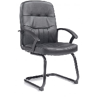 Cavalier Managers Leather Visitors Chair - 24 HR DELIVERY