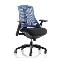 Flex Office Chair with Coloured Back - 24 Hrs Delivery
