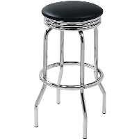 Retro Chrome Bar Stool - Fast Delivery