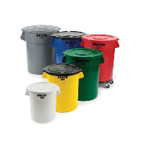 Plastic Waste and Storage Bins in 5 Sizes
