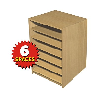 Single Bay Pigeonhole Unit with 6 Spaces