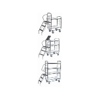 250 kgs Flexible Order Picking Step Trolleys