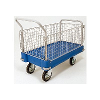 Plastic Base Platform Trucks with Sides