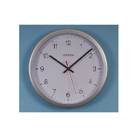 Quartz Movement Silver Plastic Clock 12