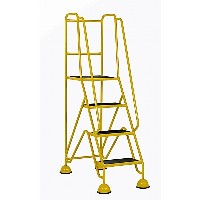 Large Steps with 4 Tread and Full Handrail