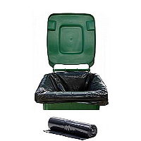 Bin Liners 120/140 Litres Black Recycled - FAST DELIVERY