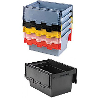 Coloured Hinged Lid Containers - 3 Days Delivery