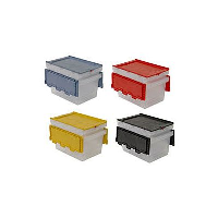 Transport Containers with Multi-Coloured Hinged Lids - 3 Days Delivery