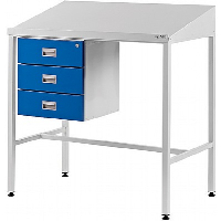 Team Leader Workstation with Triple Drawer Unit - 5 Day Delivery