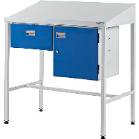 Team Leader Workstation with Single Drawer and Cupboard - 5 Day Delivery